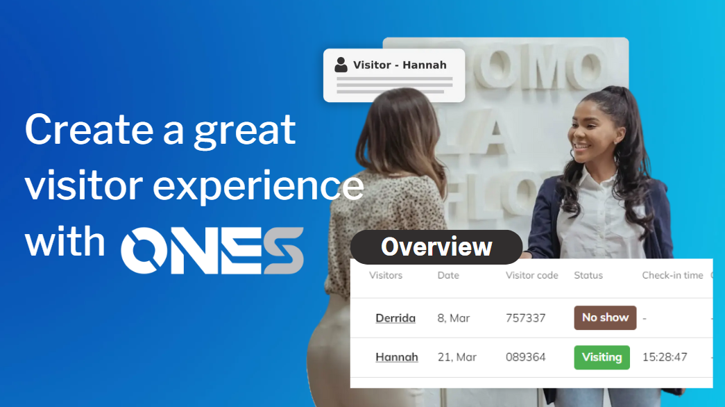 Create a great visitor experience with ONES: Self check-ins, badges, and maps